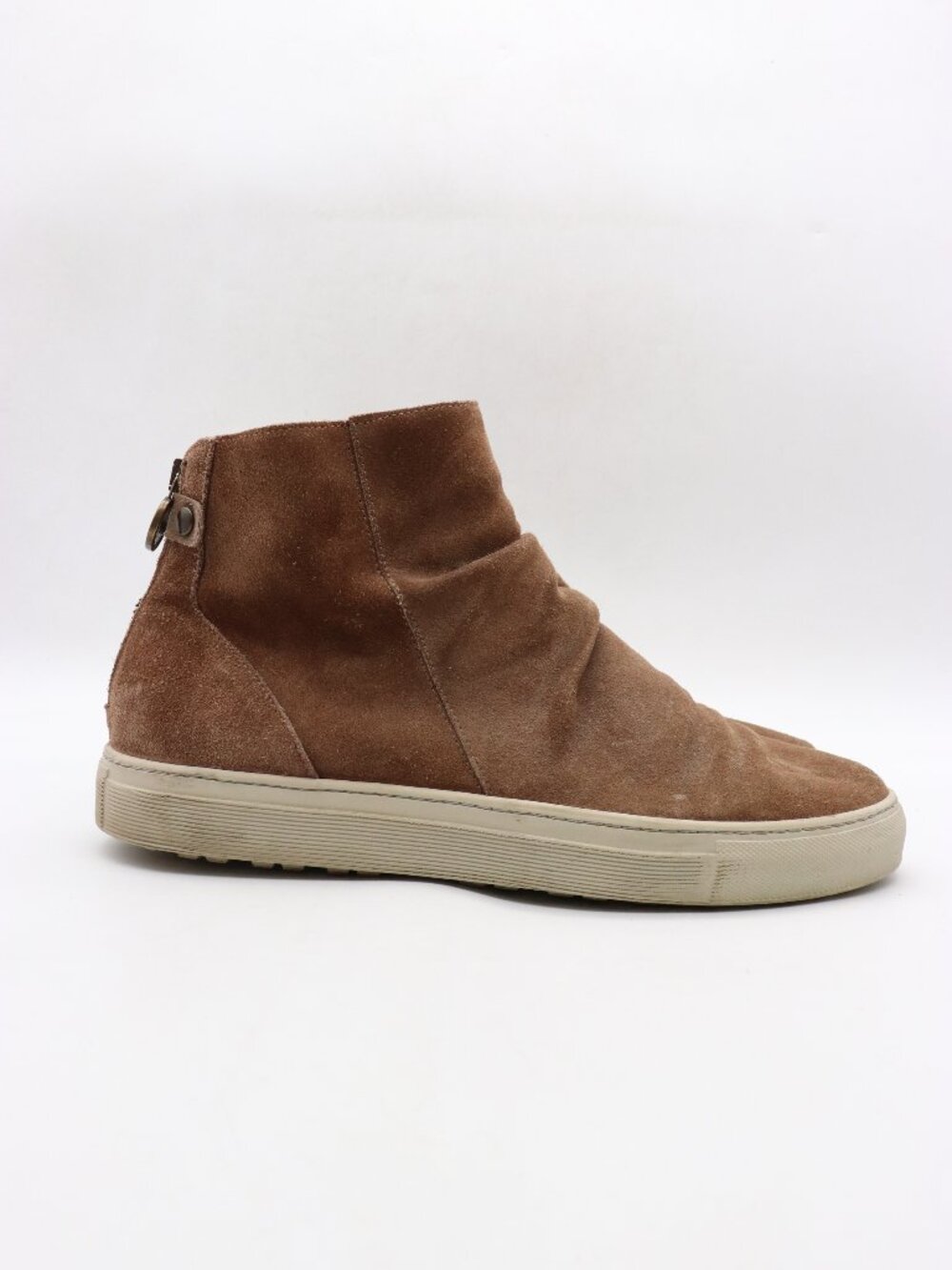 Fiorentini+Baker High Top Slouch Sneaker Men's US 11 EU 45 Brown Suede Italy